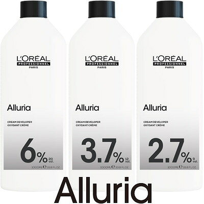※6%・3.7%・2.7%からご選択ください。 ALLURIA 毛質や毛髪の条件により選べるトリートメント成分配合のクリーム状の酸化剤（2剤）。 発売元：日本ロレアル株式会社↑シリーズ一覧はコチラをクリック↑