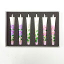 送料無料 特別柄 梅雨晴れ 絵ろうそく 3号(手描き)6本入 お供え ろうそく 和ろうそく 花ろうそく 和蝋燭 絵蝋燭 初盆 お供え物 お悔やみ 送る ギフト ...