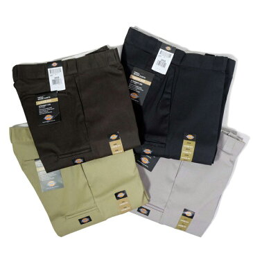 DICKIES ディッキーズ ルーズフィット ダブルニー ワークパンツ ブラック ダークブラウン カーキ シルバー LOOSE FIT DOUBLE KNEE WORK PANTS #85283 BK DB KH SV