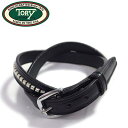 TORY LEATHERトリーレザーベルト スタッズベルト ブライドルレザー ブラック3/4 CLINCHER BELT BRIDLE LEATHER 2552 BLACK MADE IN USA