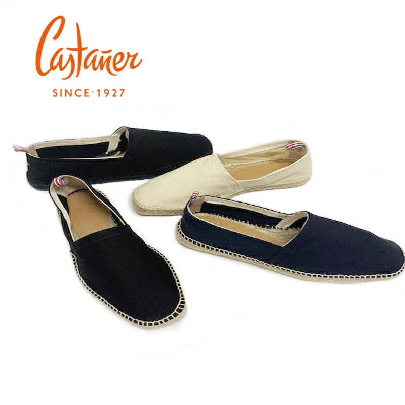 CASTANER カスタニエールエスパドリーユ キャンバス スリッポン アイボリー ネイビー ブラック スペイン製ESPADRILLE PABLO 001 IVORY AZUL MARINO NEGRO