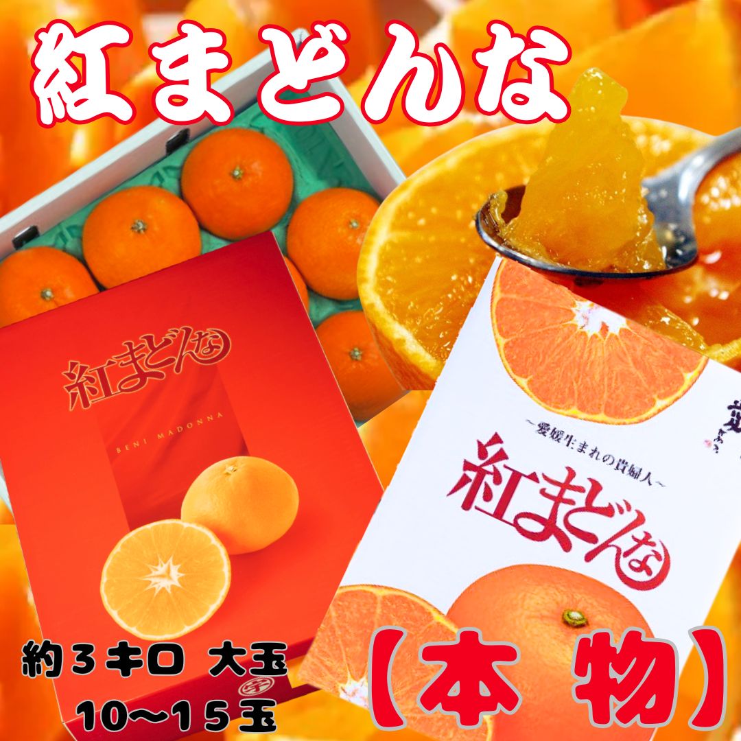新店オープンセール!2,000円OFF! 数量限定\ポイント10倍!早割/【本物の紅まどんな】 愛媛が生んだ奇跡!【偽物でいいんですか?】【紅まどんな】化粧箱 ギフト箱【のし対応】 青秀、赤秀 約3キロ 大玉 10〜15玉 【12月初旬から発送開始】JA西宇和・えひめ中央 マドンナ