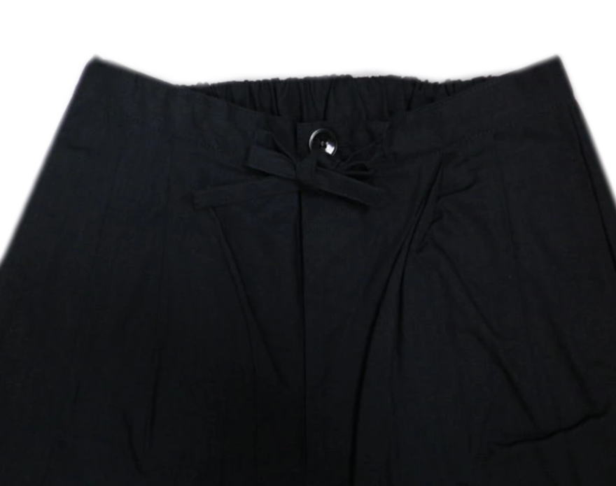 作務衣 さむえ メンズ 男性 綿 グレー地ハーフ黒 M L 部屋着 ユニフォーム 簡単 男物 紳士用