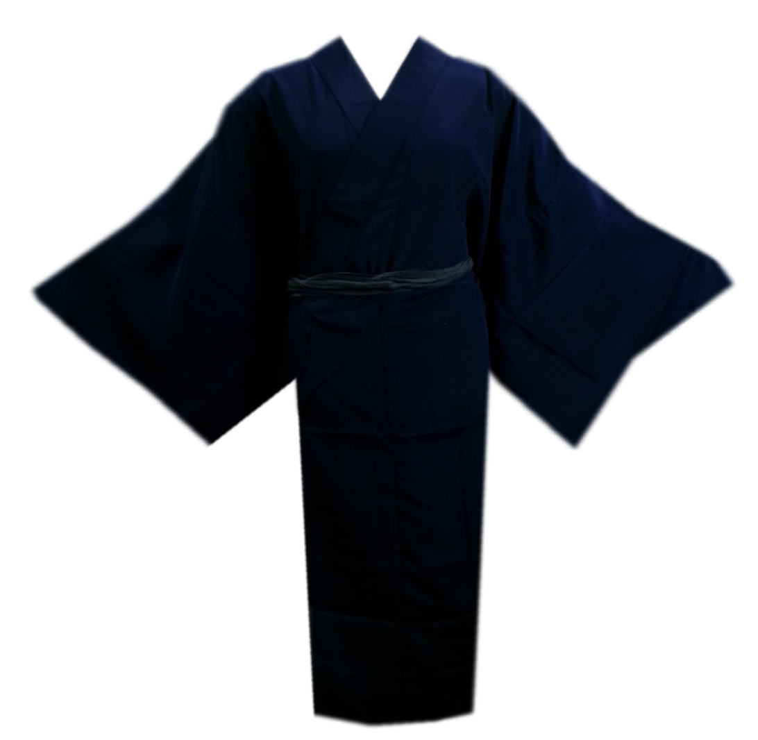 【訳有り 少難あり】 長襦袢 長じゅばん メンズ 男性 洗える 濃紺 M L LL お仕立て上がり 和装 着物 下..