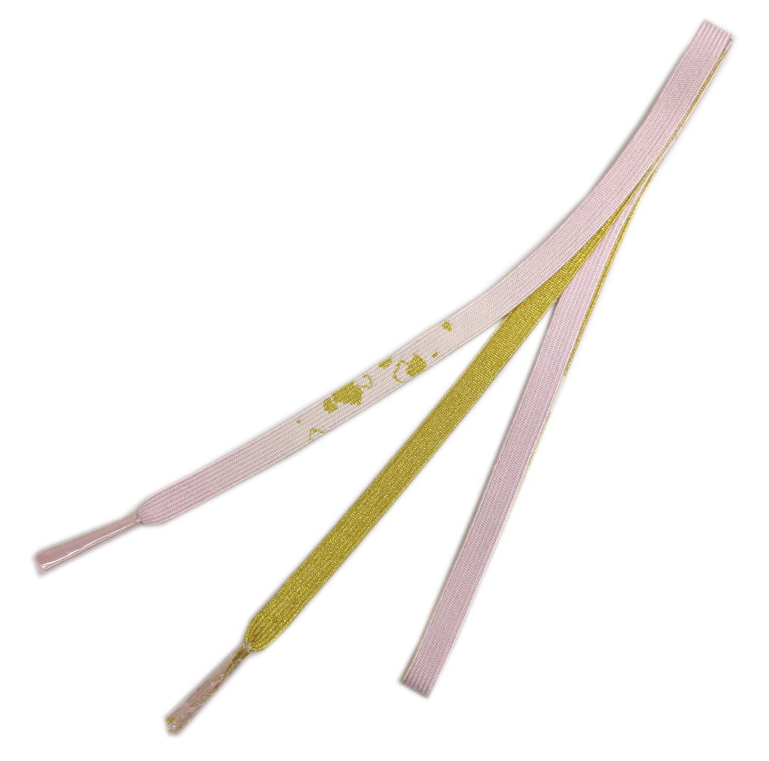 帯締め 帯〆 正絹 平組み 金糸入り 淡紫色地色紙柄 裏金 訪問着 色無地 着物 フォーマル くみひも 帯じ..