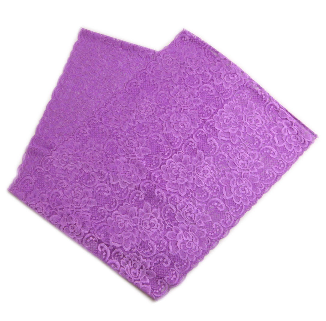 帯揚げ 帯上げ レース 花柄地模様 明紫色 振袖 成人式 着物 小紋 振袖用