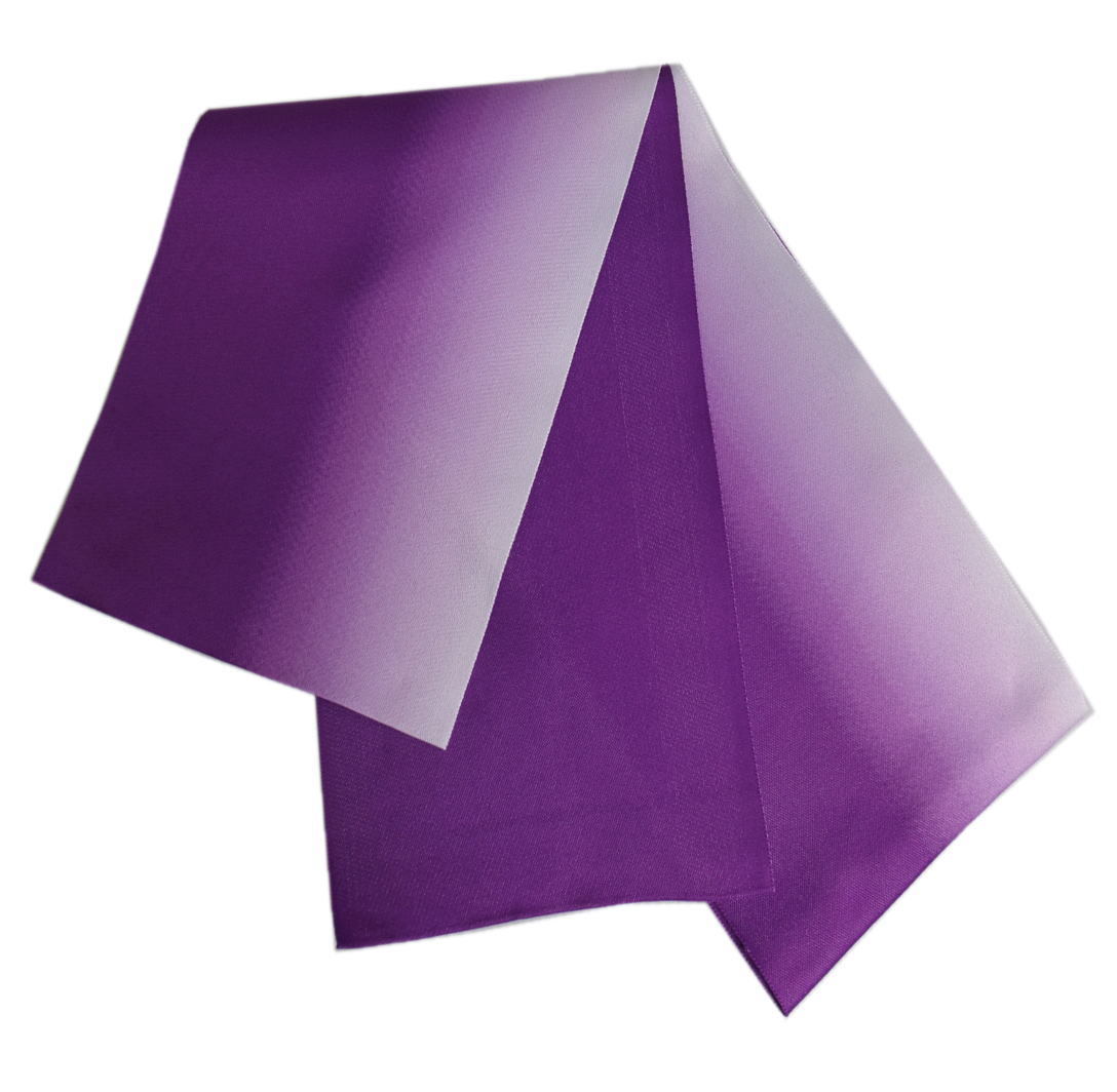 半巾帯 半幅帯 グラデーション 無地 ぼかし 紫色 日本製 リバーシブル 浴衣 ゆかた 卒業式 袴 女性用 ..