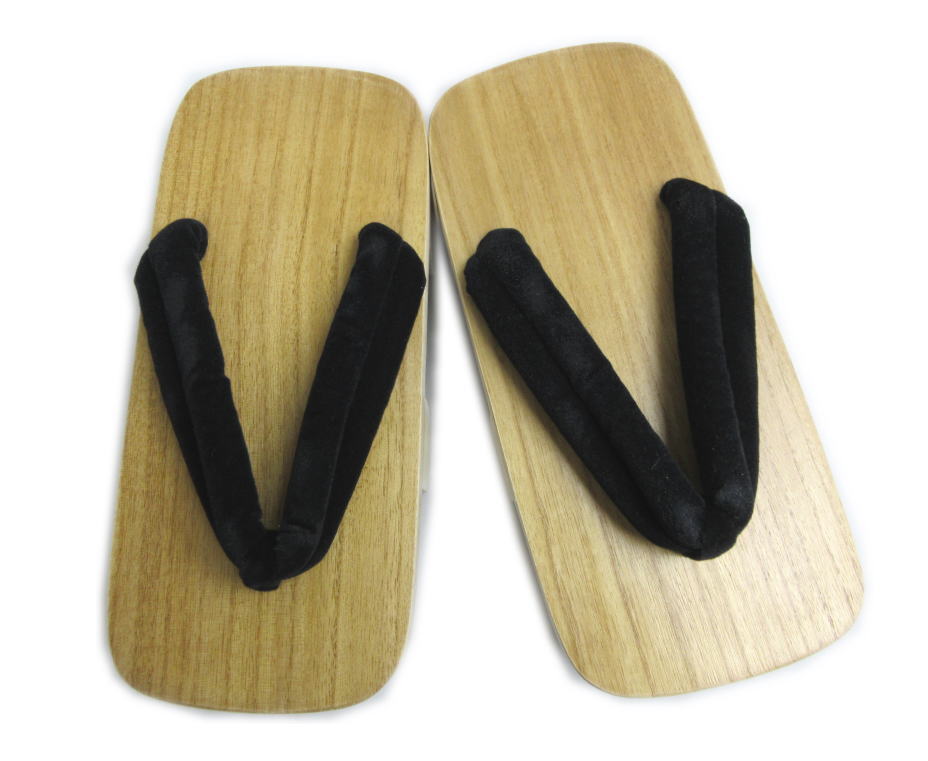 下駄 二枚歯 メンズ 男性 桐 白木台 黒鼻緒 L 26cm LL 27cm 浴衣 甚平 着物 男物 紳士用 げた ゲタ 大きいサイズ 2L 2枚歯 ゆかた きもの 和装 和服 粋