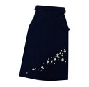 袴 はかま 無地 刺繍 濃紺色地桜 S M L LL 卒業式 謝恩会 女性用 レディース 単品 購入 洗える 小さいサイズ 大きい