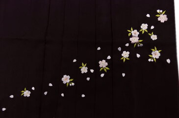 袴 はかま グラデーションぼかし 刺繍 紫色地桜 S M L LL 卒業式 謝恩会 女性用 レディース 単品 購入 洗える 小さいサイズ 大きい