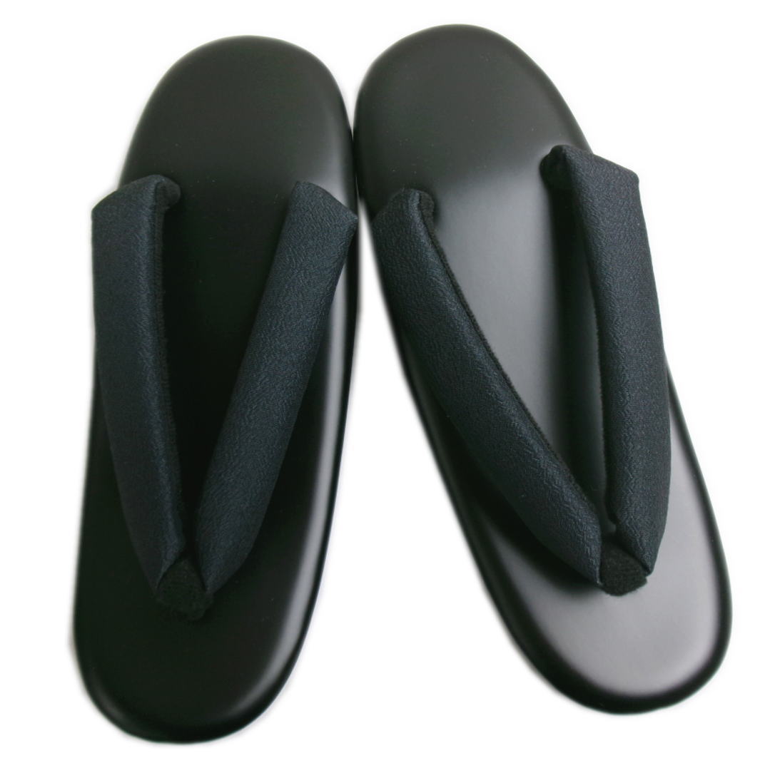 草履 ぞうり 無地 黒台黒色鼻緒 フリー 24cm 着物 卒業式 袴 小紋 洗える着物 カジュアル 女性用 レディース ゾウリ きもの はかま ハカマ 単品 23cm ブラック