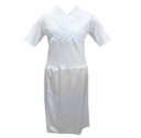 長襦袢 長じゅばん Tシャツ 女性用 洗える 白色 M L LL 日本製 和装 着物 きもの 肌着 下着 長地袢 レディース 2L