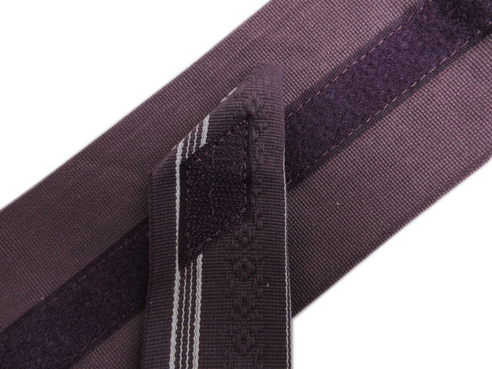 角帯 ワンタッチ 結び メンズ 男性 献上柄 渋紫 浴衣 着物 ゆかた きもの 男物 紳士用 作り帯 つくり帯 付け帯 付帯 簡単 粋 紫色