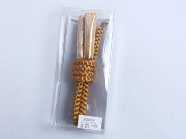 粋なメンズ男物男性丸組み羽織紐（はおりひも）金茶（レーヨン）　和装着物小物