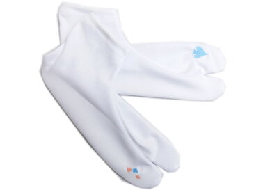 刺繍ストレッチ白足袋トランプスペードブルーフリー 振袖成人式・卒業式袴&着物に