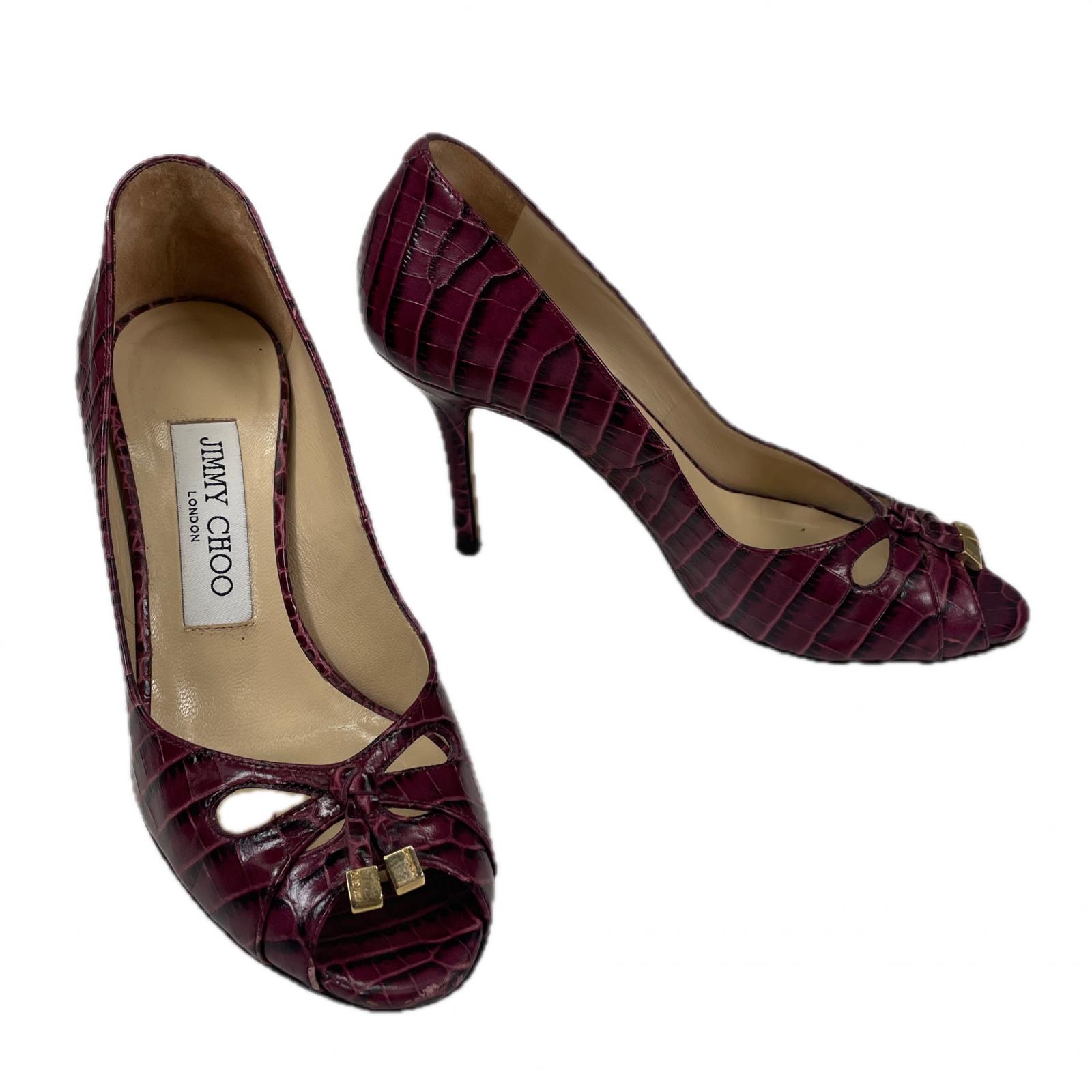 Jimmy Choo パンプス パイソン レザー ブラウン ブラック 楽天市場】パイソン柄(ブランドジミーチュウ)(靴)の通販