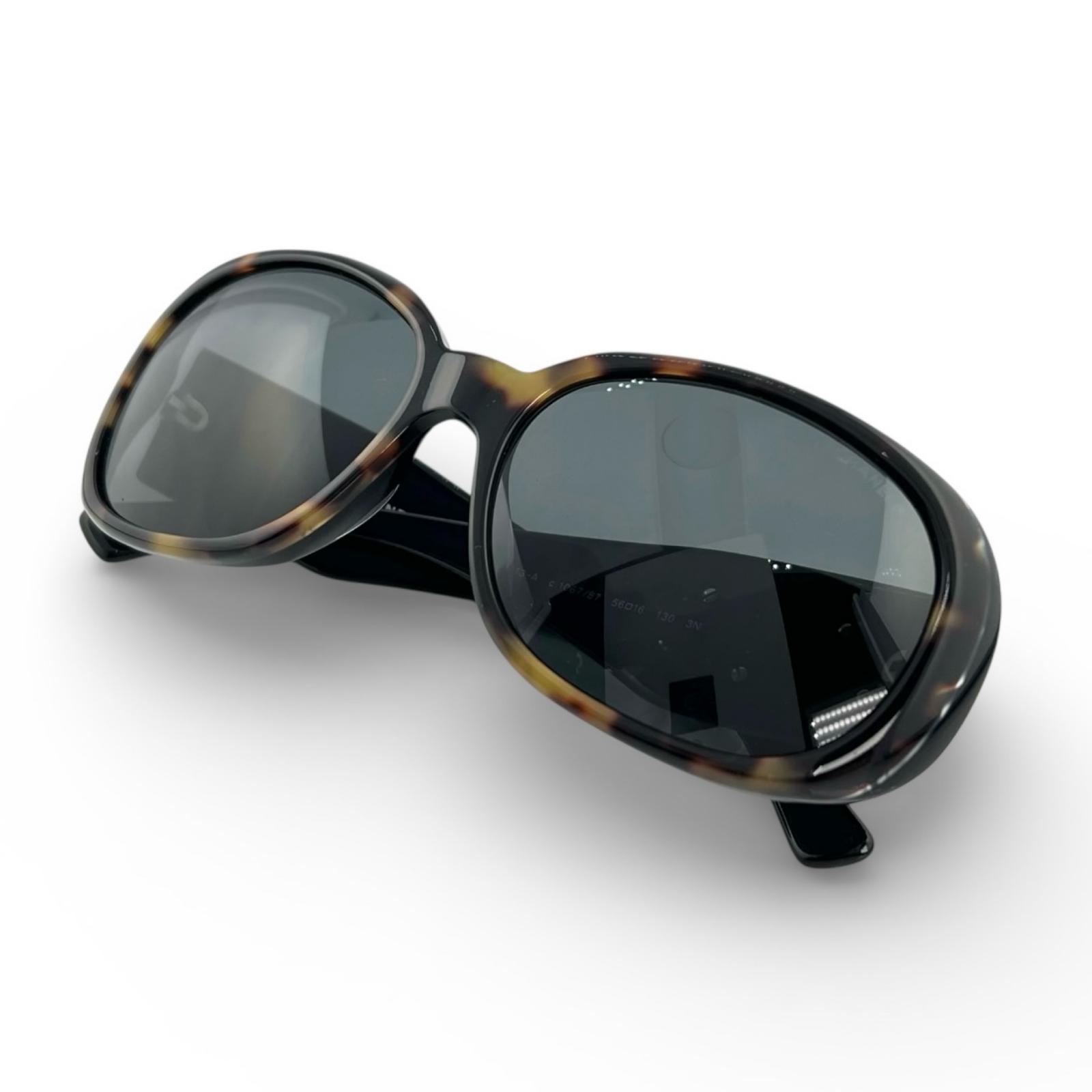 美品 CHANEL シャネル 5113A サングラス ブラック レディース ベッコウ柄【中古】【送料無料】