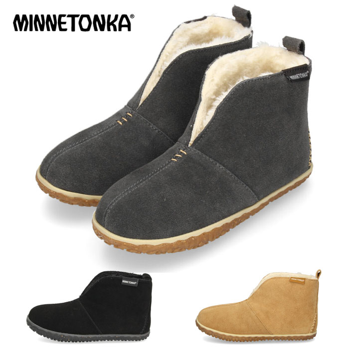 ミネトンカ ミネトンカ ブーツ レディース ショートブーツ 靴 ブラック チャコール グレー ベージュ MINNETONKA トゥクソン 40111 40114