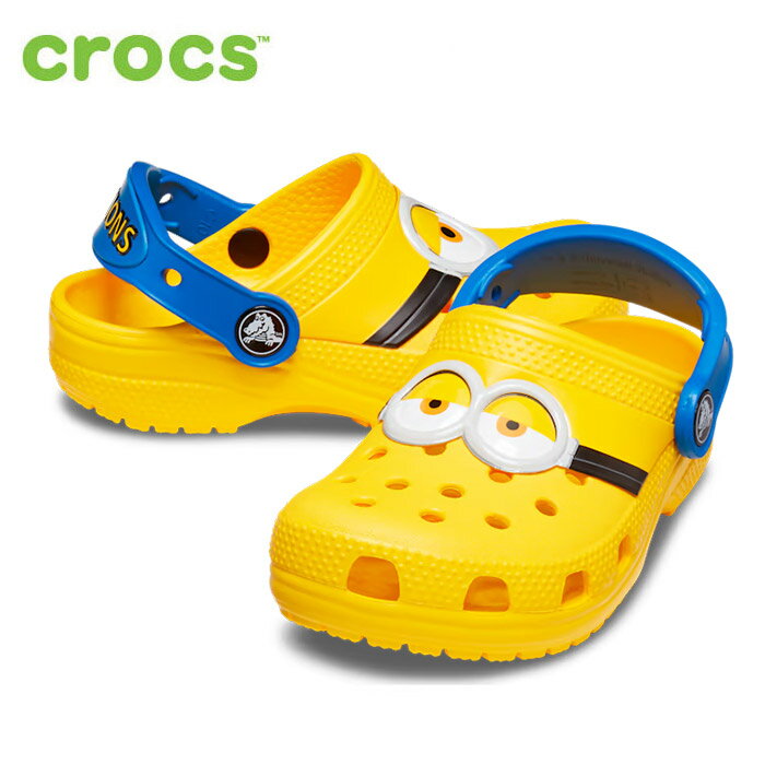 楽天Parade ワシントン靴店【18日はポイント5倍】クロックス サンダル キッズ crocs ミニオンズ 206810 FUN LAB I AM MINIONS CLOG T イエロー 子供靴 セール