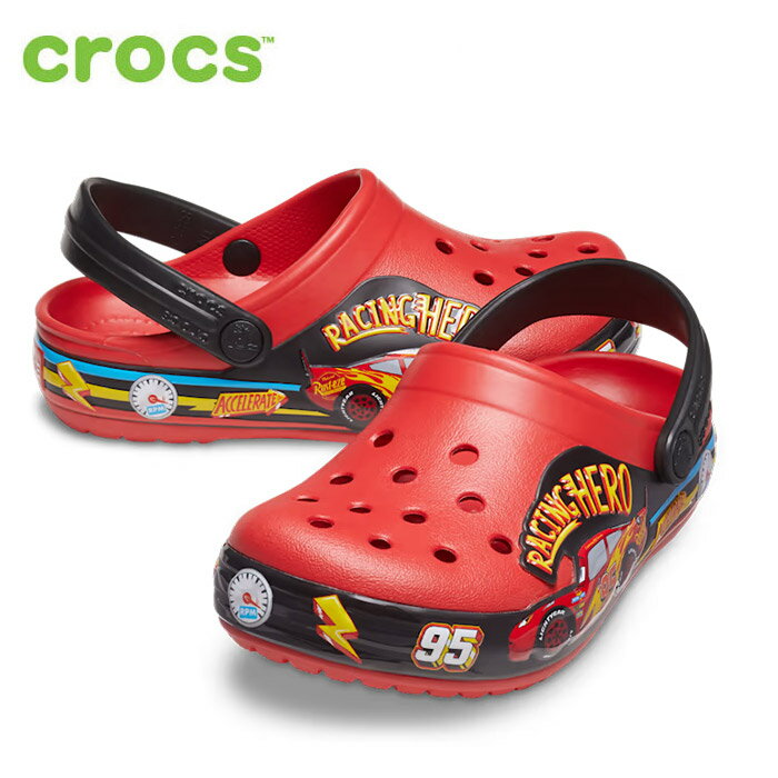 楽天Parade ワシントン靴店【18日はポイント5倍】クロックス サンダル キッズ crocs カーズ ライツ バンド クロッグ トドラー CARS LIGHTS BAND CLOG 207719 LED 子供靴 セール