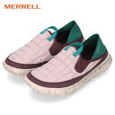 メレル 靴 ハットモック レディース スニーカー スリッポン アウトドア キルティング パープル 軽量 MERRELL HUT MOC 2 J004682