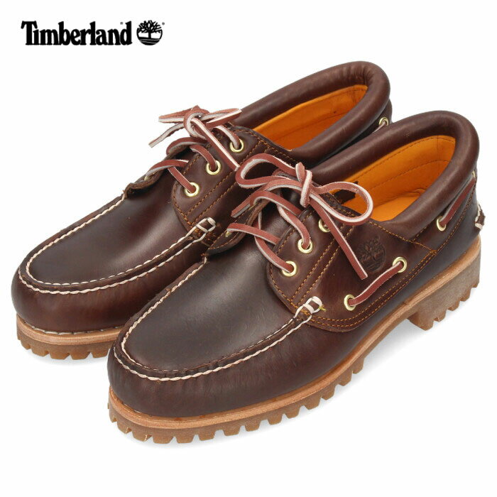 ティンバーランド メンズ モカシン シューズ 30003 アイコン スリーアイ クラシックラグ レザー 靴 本革 ブラウン Timberland