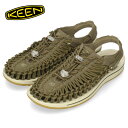 【20%OFF】 KEEN キーン サンダル メンズ ユニークキャンバス 1026230 オリーブ MilitaryOlive コンフォート バックストラップ 男性 カジュアル セール