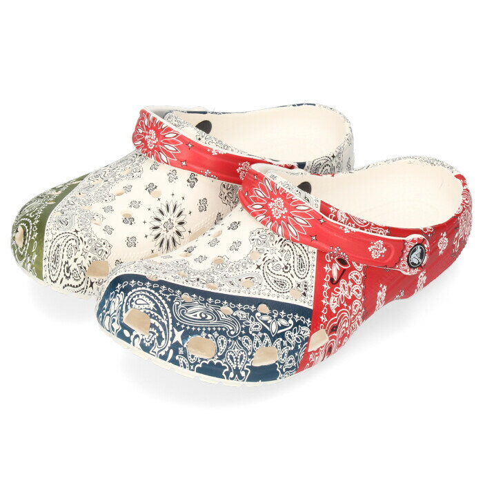 crocs クロックス メンズ サンダル クラシック バンダナ クロッグ 206871 マルチ CLASSIC BANDANA CLOG コンフォート シューズ