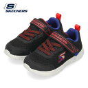 スケッチャーズ スニーカー キッズ 男の子 子供 靴 軽い ベルクロ ベビー 黒 SKECHERS 407305N-BKRB COMFY FLEX-MINI TRAINERS ブラック レッド セール