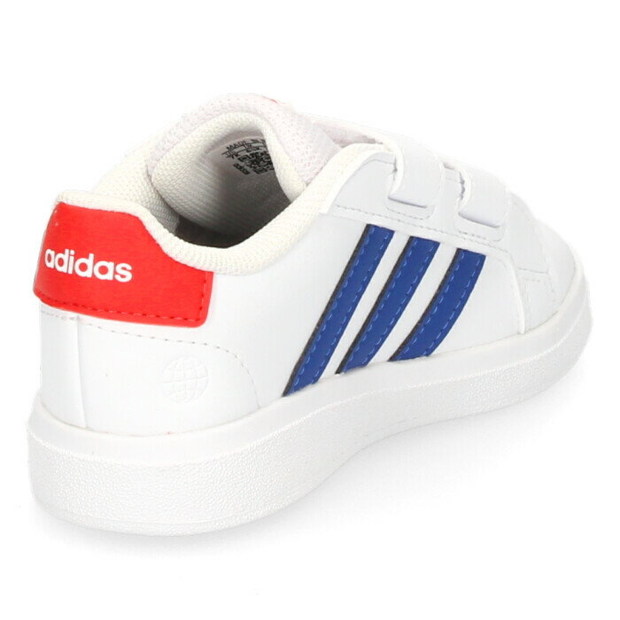 adidas アディダス スニーカー キッズ GW6524 グランドコート 2.0 CF I ホワイト ブルー 子供 靴 男の子 女の子 ベビーシューズ 白 青セール