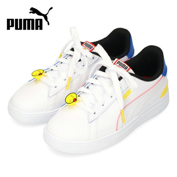 【20%OFF】PUMA プーマ キッズ スニーカー PUMA x SMILEYWORLD 384489-01 ホワイト サーブプロ スマイリーワールド PS 子供靴 セール