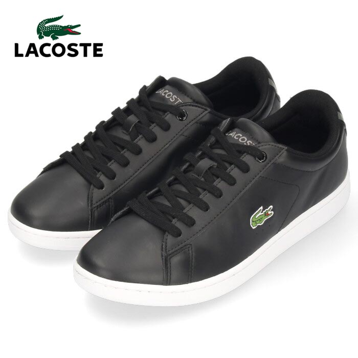 LACOSTE ラコステ スニーカー メンズ CARNABY EVO BL 21 1 ブラック 黒 レザー 本革 スニーカー セール