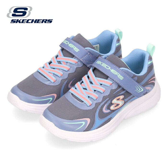 スケッチャーズ キッズ スニーカー 女の子 303520L CCMT ウェイビー ライツ エウレカ シャイン チャコール マルチ ジュニア SKECHERS