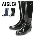 エーグル スノーブーツ レディース エーグル レディース レインブーツ 長靴 AIGLE 滑らない ブラック 黒 ラバーブーツ 防水 光沢 ノワール エリオサ ZZFS056 00 ELIOSA NOIR A