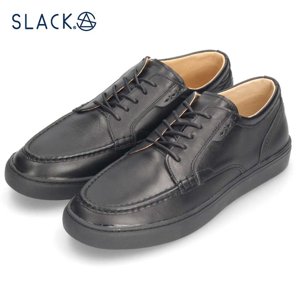 【20日はクーポンで5%オフ】スラック フットウェア SLACK FOOTWEAR メンズ スニーカー 革靴 KLAVE JP SLJ156-003 ブラック ビジネスシューズ レザースニーカー 日本製 撥水 靴