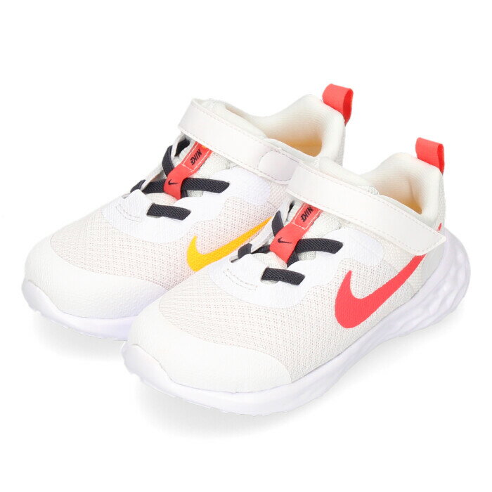 【4日20時開始 4時間限定10％オフCP】ナイキ ベビー キッズ スニーカー レボリューション 6 NIKE 靴 NN TDV DD1094-101 ホワイト ランニングシューズ 幼児 ベルクロ 運動靴 靴 子供 セール