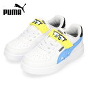 キッズ スニーカー PUMA プーマ ケーブン 2.0 スポンジ・ボブ 393897 キッズシューズ ホワイト 子供靴 ベルクロ 白 セール