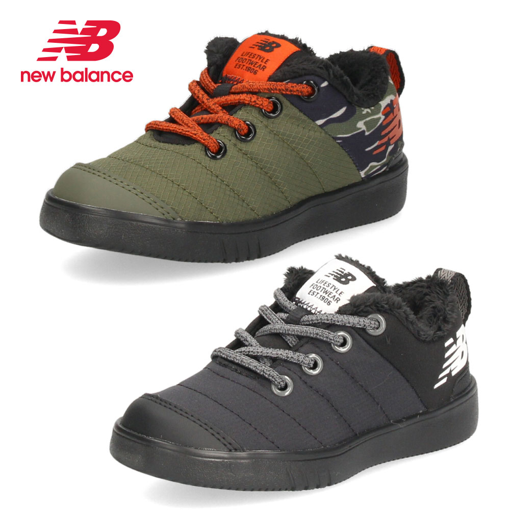 楽天Parade ワシントン靴店【20日はクーポンで5％オフ】ニューバランス キッズ スニーカー 子供 スリッポン ジュニア new balance ボア 冬 防寒 撥水 シューズ YHMOCBLK ブラック YHMOCKHO カーキ アウトドア 靴