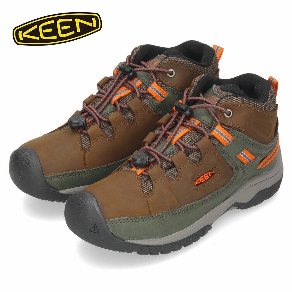 【20日はクーポンで5%オフ】キーン トレッキングシューズ 子供靴 キッズ 防水 KEEN アウトドア ビッグキッズ ターギー ミッド 防水ハイキングシューズ 撥水 防滑 1026299 セール 【tki】