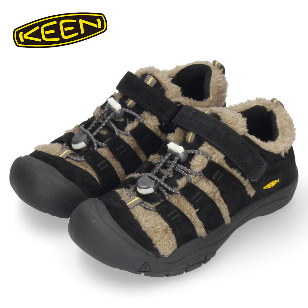 キーン スニーカー キッズ ニューポート 子供靴 サンダル 男の子 女の子 黒 ボアサンダル KEEN NEWPORT SHOE 1026625 Tps Big Foot Gold ブラック ボア もこもこ コンフォート アウトドア セール 【tki】