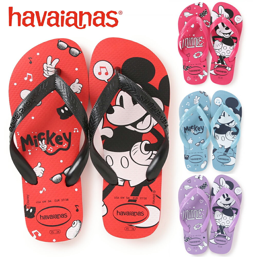 ハワイアナス ビーチサンダル レディース サンダル ディズニー コラボ 4139412 TOP DISNEY SANDAL ビーサン ハワイ havaianas