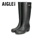 エーグル レインブーツ エーグル レディース レインブーツ 長靴 AIGLE 雨 滑らない ミリカ ラバーブーツ ノワール ブラック 黒 ラバーブーツ ロング丈 防水 ZZFNB66 001