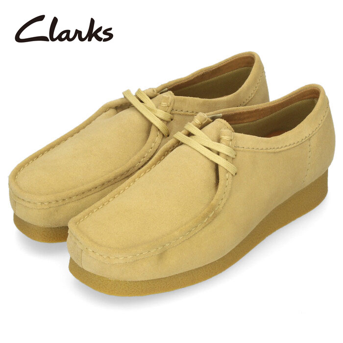 クラークス Clarks ワラビー メンズ 防水 エヴォ ウォータープルーフ メープルスエード モカシン シューズ 本革 26172818 Wallabee EVO WP セール