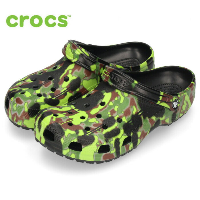 クロックス メンズ サンダル crocs クラシック スプレーカモ クロッグ CROCS CLASSIC SPRAYCAMO CLOG 208261 迷彩 軽量