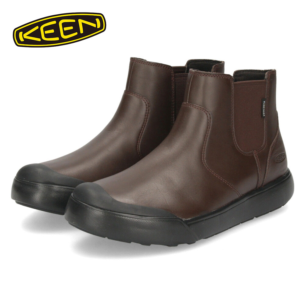 キーン ブーツ レディース KEEN キーン レディース サイドゴアブーツ 防水ブーツ 防水 本革 エレナ チェルシー ウォータープルーフ 1027863 ELENA CHELSEA WP バイソン ブラウン 靴 シューズ