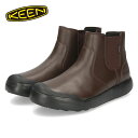 KEEN キーン レディース サイドゴアブーツ 防水ブーツ 防水 本革 エレナ チェルシー ウォータープルーフ 1027863 ELENA CHELSEA WP バイソン ブラウン 靴 シューズ