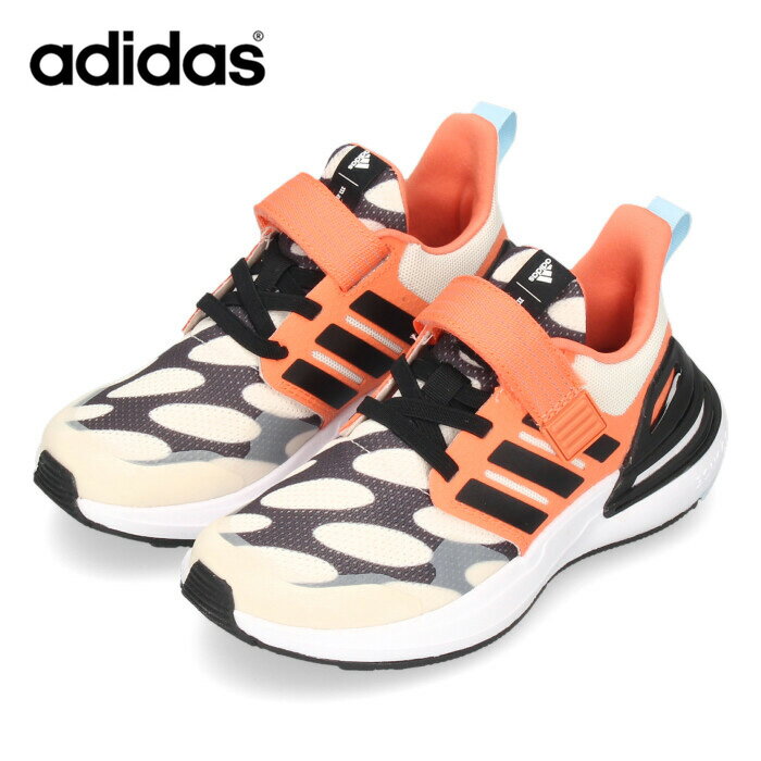 【18日はポイント5倍】アディダス キッズ スニーカー 子供靴 adidas RapidaSport Marimekko EL K H06362 ホワイト マリメッコ ベルクロ 運動靴 靴 通学 子供