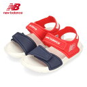 ニューバランス サンダル ベビー new balance IOSPSDCD レッド 子供靴 ストラップ 面ファスナー ベルクロ ワイズW セール