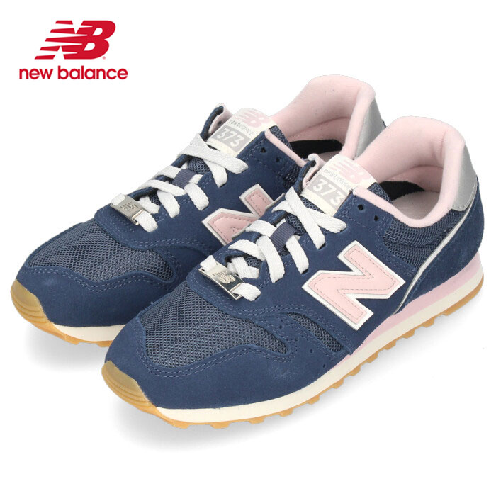 【ブラックフライデー限定5%オフCP】ニューバランス スニーカー レディース ランニングシューズ new balance WL373 OA2 ネイビー ワイズ B スエード メッシュ セールのサムネイル