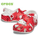【在庫一掃10%オフクーポン対象5日限定】キティ サンダル クロックス ジュニア crocs キッズ ハローキティ レッド クラシック クロッグ 210576 ...